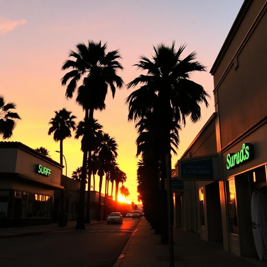 Encinitas at sunset